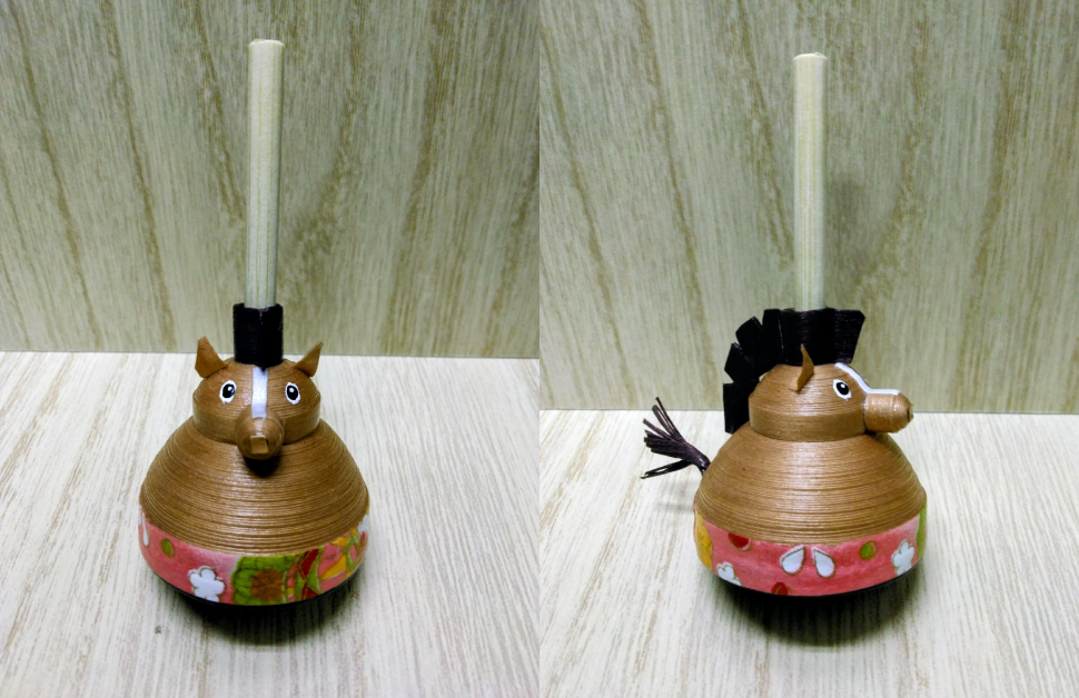 〈新春恒例企画〉京こまづくり体験<br />午年にちなんだ京こまをつくろう！