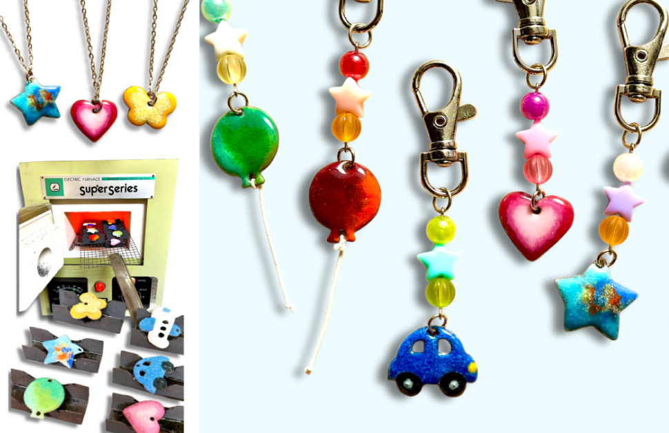 
                      〈GW特別企画・ものづくりウイーク〉<br>京都伝統の七宝焼(しっぽうやき)で楽しいチャームホルダーをつくってみよう
                      